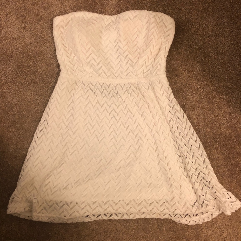 Strapless Summer Dress with Open Back